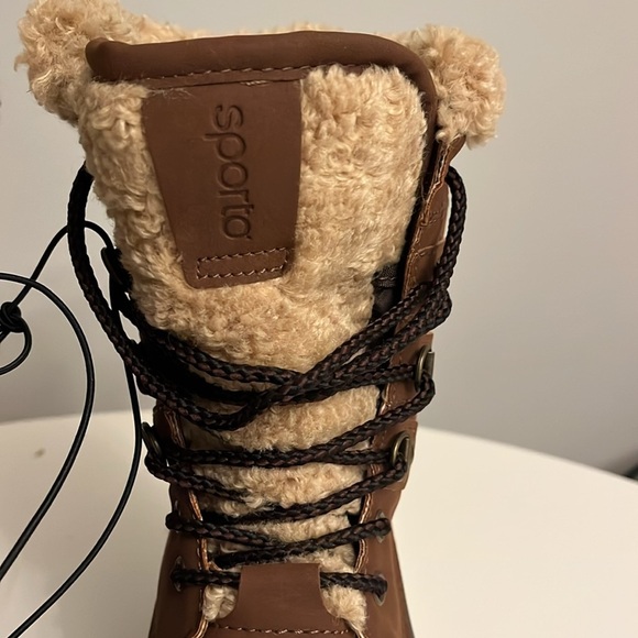 SPORTO NWT Duck Boots Waterproof Faux Fur Winter boots Women's Sz 7.5M - Picture 5 of 12